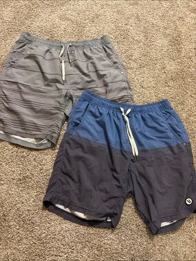 Vuori Set of 2 Men's Kore 7" Lined Shorts Large